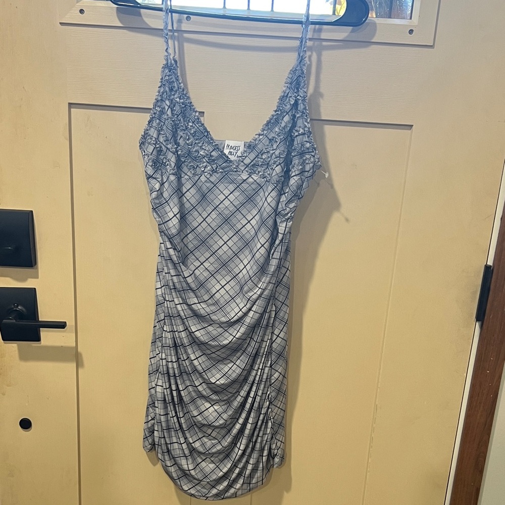 Princess Polly Black and White Plaid Chemise